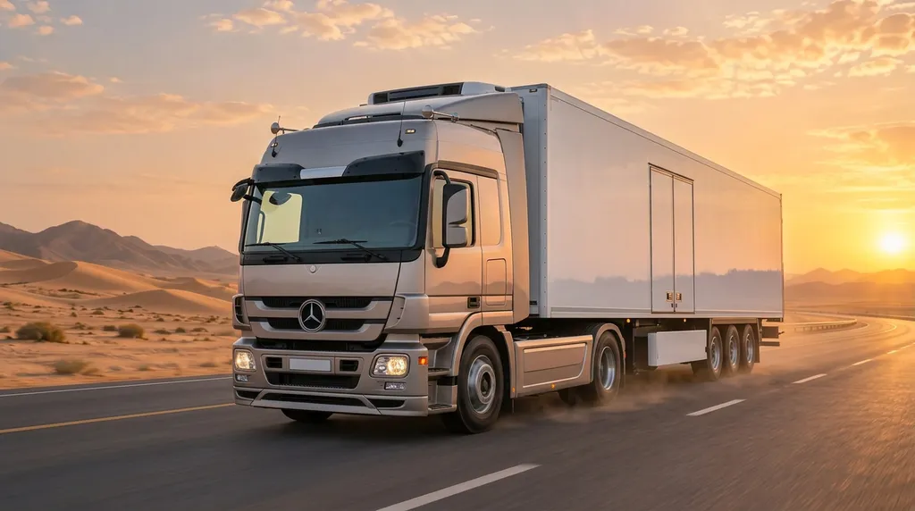7-Ton Reefer Truck for rent in Dubai, -20°C to +5°C temperature range